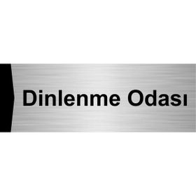 Özarslan Dizayn Dinlenme Odası 10x20 cm Gümüş Renk Metal Yönlendirme Levhası