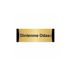 Özarslan Dizayn Dinlenme Odası 5x20 cm Altın Renk Metal Yönlendirme Levhası