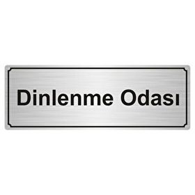 Özarslan Dizayn Dinlenme Odası 5x20 cm Altın Renk Metal Yönlendirme Levhası