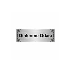 Özarslan Dizayn Dinlenme Odası 7x20 cm Gümüş Renk Metal Yönlendirme Levhası