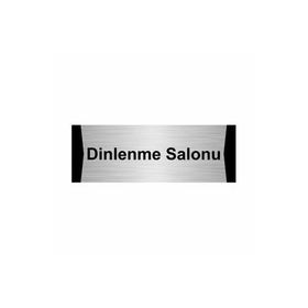 Özarslan Dizayn Dinlenme Salonu 5x20 cm Gümüş Renk Metal Yönlendirme Levhası
