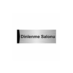 Özarslan Dizayn Dinlenme Salonu 5x20 cm Gümüş Renk Metal Yönlendirme Levhası
