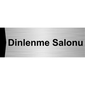 Özarslan Dizayn Dinlenme Salonu 7x20 cm Gümüş Renk Metal Yönlendirme Levhası