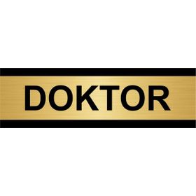 Özarslan Dizayn Doktor 10x20 cm Altın Renk Metal Yönlendirme Levhası