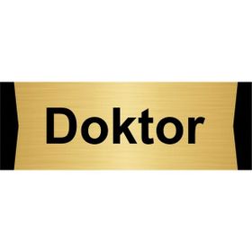 Özarslan Dizayn Doktor 5x20 cm Altın Renk Metal Yönlendirme Levhası