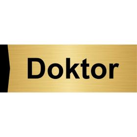 Özarslan Dizayn Doktor 5x20 cm Altın Renk Metal Yönlendirme Levhası