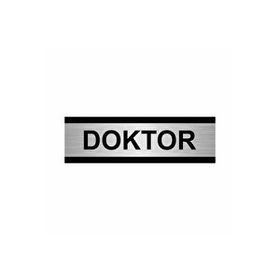 Özarslan Dizayn Doktor 5x20 cm Gümüş Renk Metal Yönlendirme Levhası