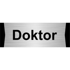 Özarslan Dizayn Doktor 5x20 cm Gümüş Renk Metal Yönlendirme Levhası