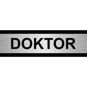 Özarslan Dizayn Doktor 5x20 cm Gümüş Renk Metal Yönlendirme Levhası
