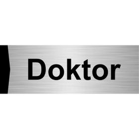 Özarslan Dizayn Doktor 5x20 cm Gümüş Renk Metal Yönlendirme Levhası
