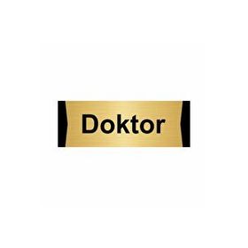 Özarslan Dizayn Doktor 7x20 cm Altın Renk Metal Yönlendirme Levhası