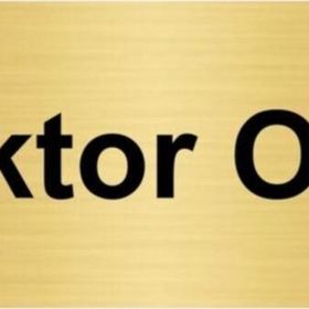 Özarslan Dizayn Doktor Odası 10x20 cm Altın Renk Metal Yönlendirme Levhası