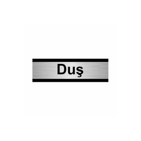 Özarslan Dizayn Duş 7x20 cm Gümüş Renk Metal Yönlendirme Levhası