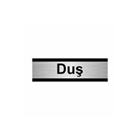 Özarslan Dizayn Duş 7x20 cm Gümüş Renk Metal Yönlendirme Levhası