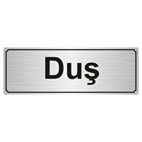 Özarslan Dizayn Duş 7x20 cm Gümüş Renk Metal Yönlendirme Levhası