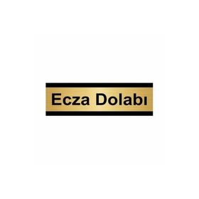 Özarslan Dizayn Ecza Dolabı 10x20 cm Altın Renk Metal Yönlendirme Levhası