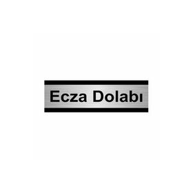 Özarslan Dizayn Ecza Dolabı 10x20 cm Gümüş Renk Metal Yönlendirme Levhası