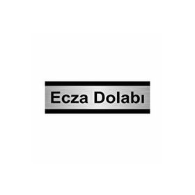 Özarslan Dizayn Ecza Dolabı 10x20 cm Gümüş Renk Metal Yönlendirme Levhası