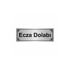 Özarslan Dizayn Ecza Dolabı 7x20 cm Gümüş Renk Metal Yönlendirme Levhası