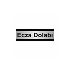 Özarslan Dizayn Ecza Dolabı 7x20 cm Gümüş Renk Metal Yönlendirme Levhası