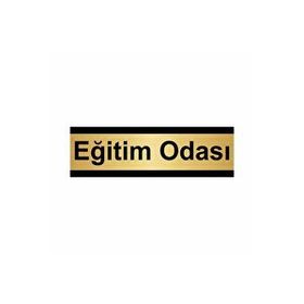 Özarslan Dizayn Eğitim Odası 10x20 cm Altın Renk Metal Yönlendirme Levhası