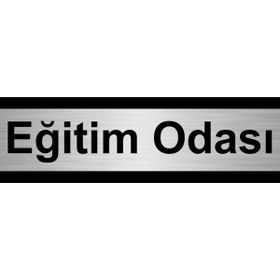 Özarslan Dizayn Eğitim Odası 10x20 cm Gümüş Renk Metal Yönlendirme Levhası