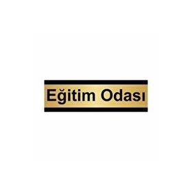 Özarslan Dizayn Eğitim Odası 7x20 cm Altın Renk Metal Yönlendirme Levhası