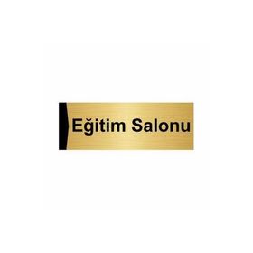 Özarslan Dizayn Eğitim Salonu 10x20 cm Altın Renk Metal Yönlendirme Levhası