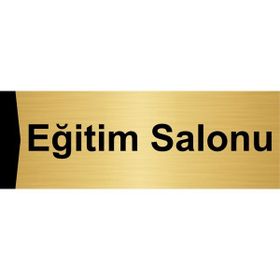 Özarslan Dizayn Eğitim Salonu 10x20 cm Altın Renk Metal Yönlendirme Levhası