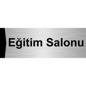 Özarslan Dizayn Eğitim Salonu 10x20 cm Gümüş Renk Metal Yönlendirme Levhası