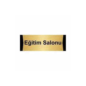 Özarslan Dizayn Eğitim Salonu 5x20 cm Altın Renk Metal Yönlendirme Levhası