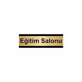 Özarslan Dizayn Eğitim Salonu 5x20 cm Altın Renk Metal Yönlendirme Levhası