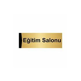 Özarslan Dizayn Eğitim Salonu 5x20 cm Altın Renk Metal Yönlendirme Levhası