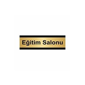 Özarslan Dizayn Eğitim Salonu 5x20 cm Altın Renk Metal Yönlendirme Levhası
