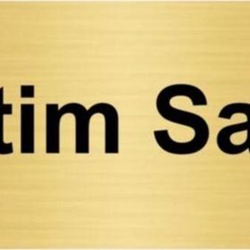 Özarslan Dizayn Eğitim Salonu 5x20 cm Altın Renk Metal Yönlendirme Levhası