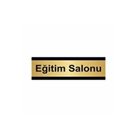 Özarslan Dizayn Eğitim Salonu 7x20 cm Altın Renk Metal Yönlendirme Levhası