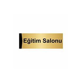 Özarslan Dizayn Eğitim Salonu 7x20 cm Altın Renk Metal Yönlendirme Levhası