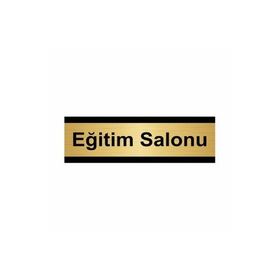 Özarslan Dizayn Eğitim Salonu 7x20 cm Altın Renk Metal Yönlendirme Levhası