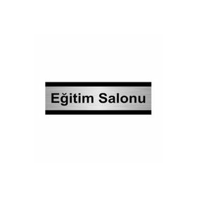 Özarslan Dizayn Eğitim Salonu 7x20 cm Gümüş Renk Metal Yönlendirme Levhası