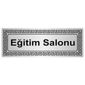 Özarslan Dizayn Eğitim Salonu 7x20 cm Gümüş Renk Metal Yönlendirme Levhası