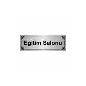 Özarslan Dizayn Eğitim Salonu 7x20 cm Gümüş Renk Metal Yönlendirme Levhası