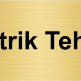 Özarslan Dizayn Elektrik Tehlikesi 5x20 cm Altın Renk Metal Yönlendirme Levhası