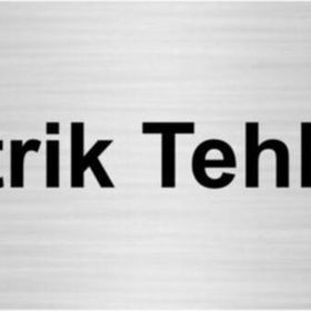 Özarslan Dizayn Elektrik Tehlikesi 5x20 cm Gümüş Renk Metal Yönlendirme Levhası