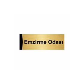 Özarslan Dizayn Emzirme Odası 10x20 cm Altın Renk Metal Yönlendirme Levhası