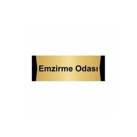 Özarslan Dizayn Emzirme Odası 5x20 cm Altın Renk Metal Yönlendirme Levhası