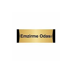 Özarslan Dizayn Emzirme Odası 5x20 cm Altın Renk Metal Yönlendirme Levhası