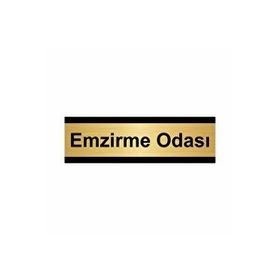 Özarslan Dizayn Emzirme Odası 5x20 cm Altın Renk Metal Yönlendirme Levhası