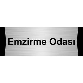 Özarslan Dizayn Emzirme Odası 5x20 cm Gümüş Renk Metal Yönlendirme Levhası