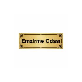 Özarslan Dizayn Emzirme Odası 7x20 cm Altın Renk Metal Yönlendirme Levhası