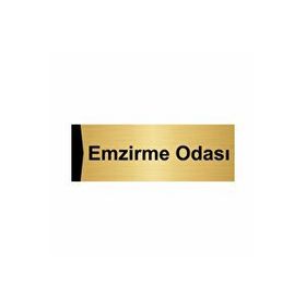 Özarslan Dizayn Emzirme Odası 7x20 cm Altın Renk Metal Yönlendirme Levhası